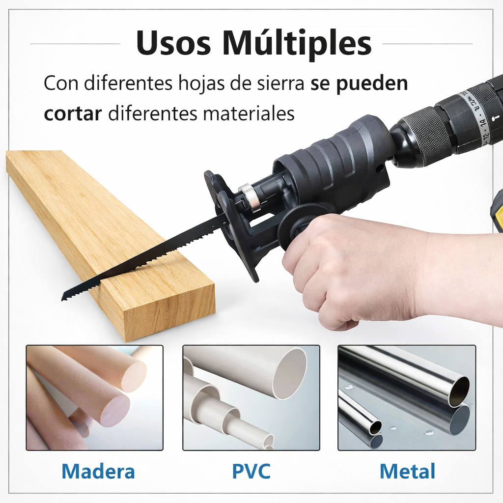 ADAPTADOR DE SIERRA CALADORA PARA TALADRO