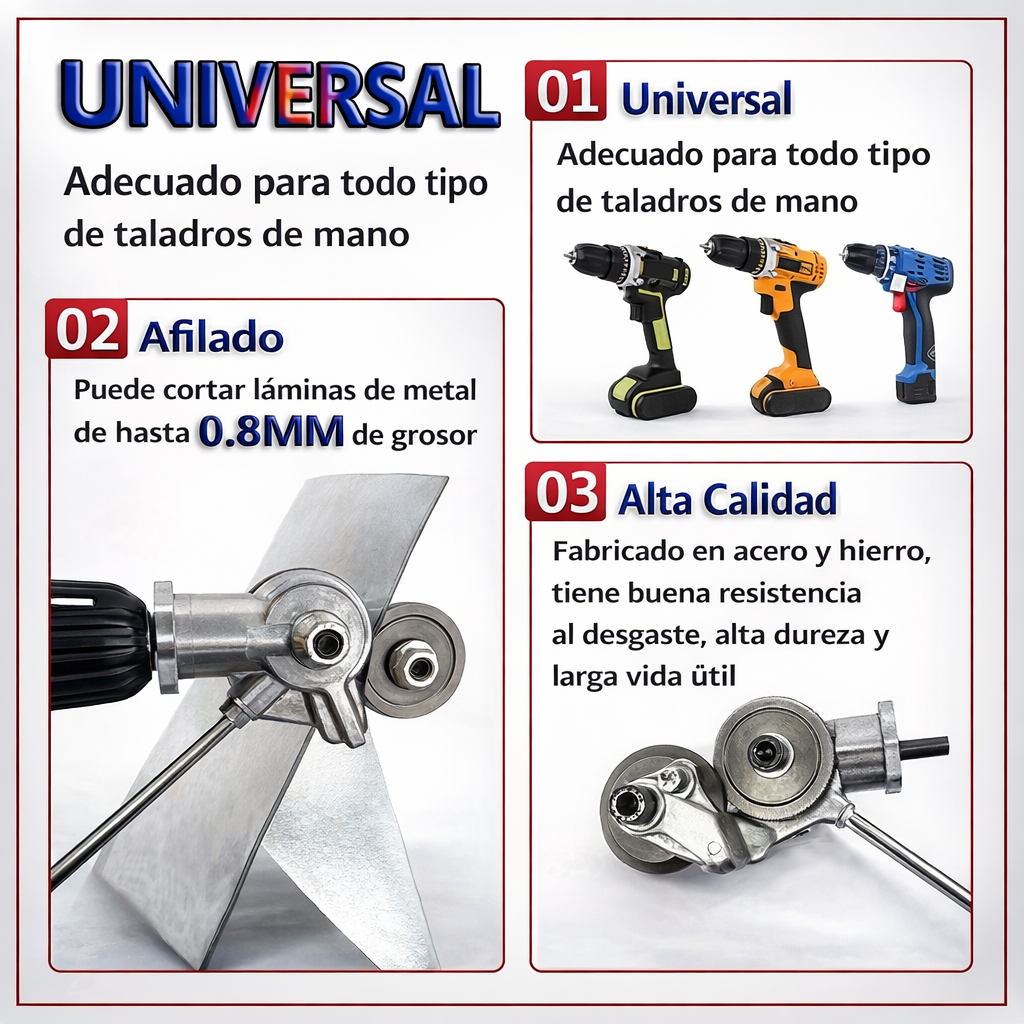Cortador de Metal Adaptador para Taladro