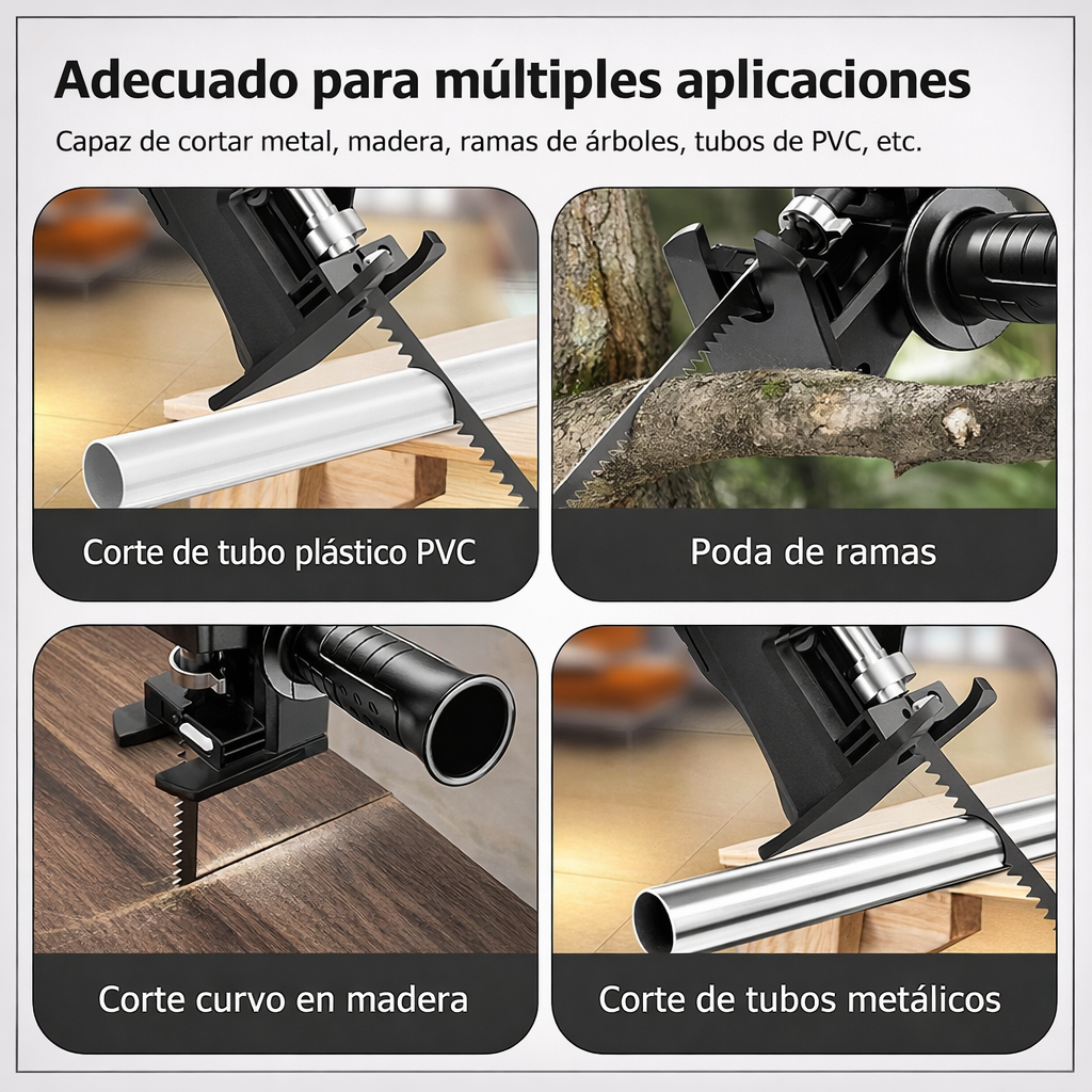 ADAPTADOR DE SIERRA CALADORA PARA TALADRO