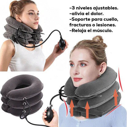 Estirador de cuello para aliviar el dolor